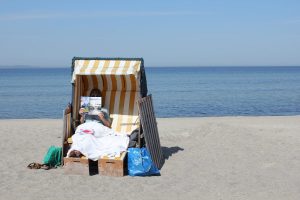 Strandkorb an der Ostsee auf Poel