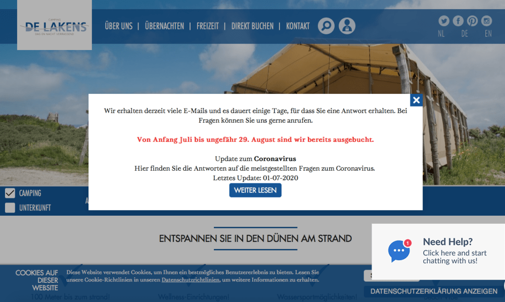 Screenshot Camping de Lakens